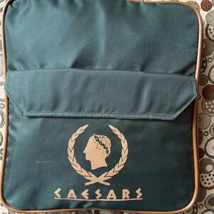 Caesars Casino Green collapsible zippered travel Duffel Bag NEW